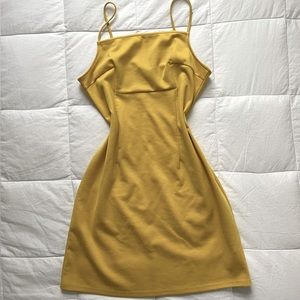 Yellow Fitted Dress